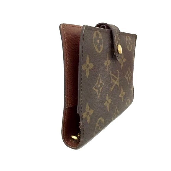 Louis Vuitton: Monogram "LV" Logo & Leather Folding Wallet/Agenda #030 - Picture 4 of 7